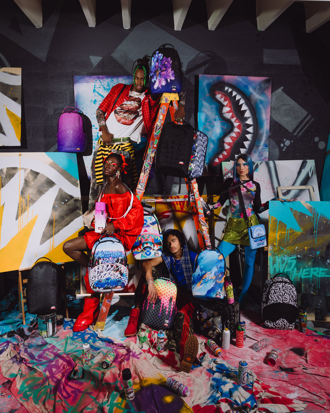 WYNWOOD WALLS COLLAB SOPHIE MESS FERNWEH BACKPACK
