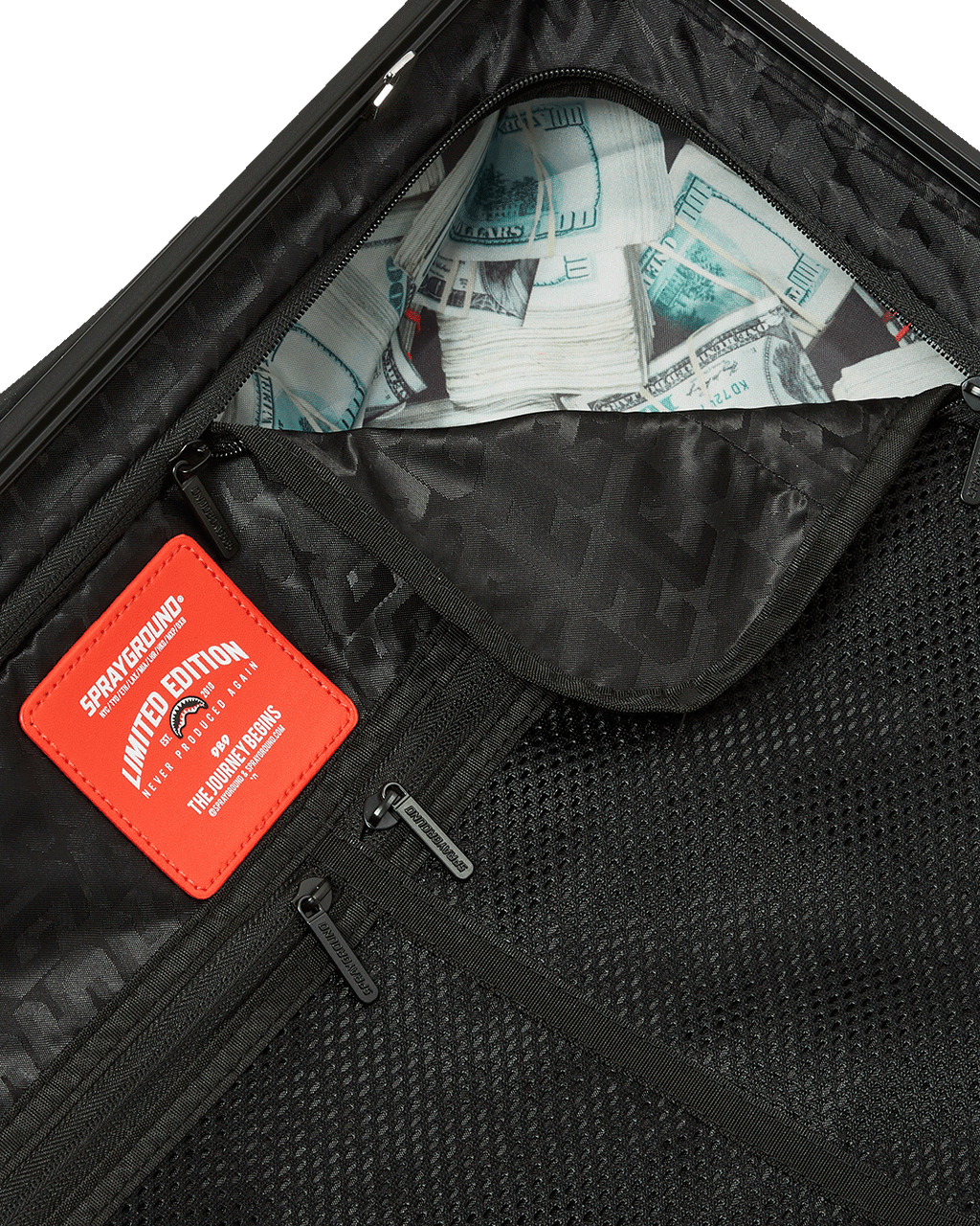 MIND TRIP SHARK DOSE SHARKNAUTICS HARDSHELL CARRY-ON LUGGAGE