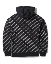 SG LOGO REPEAT HOODIE PULLOVER BLACK