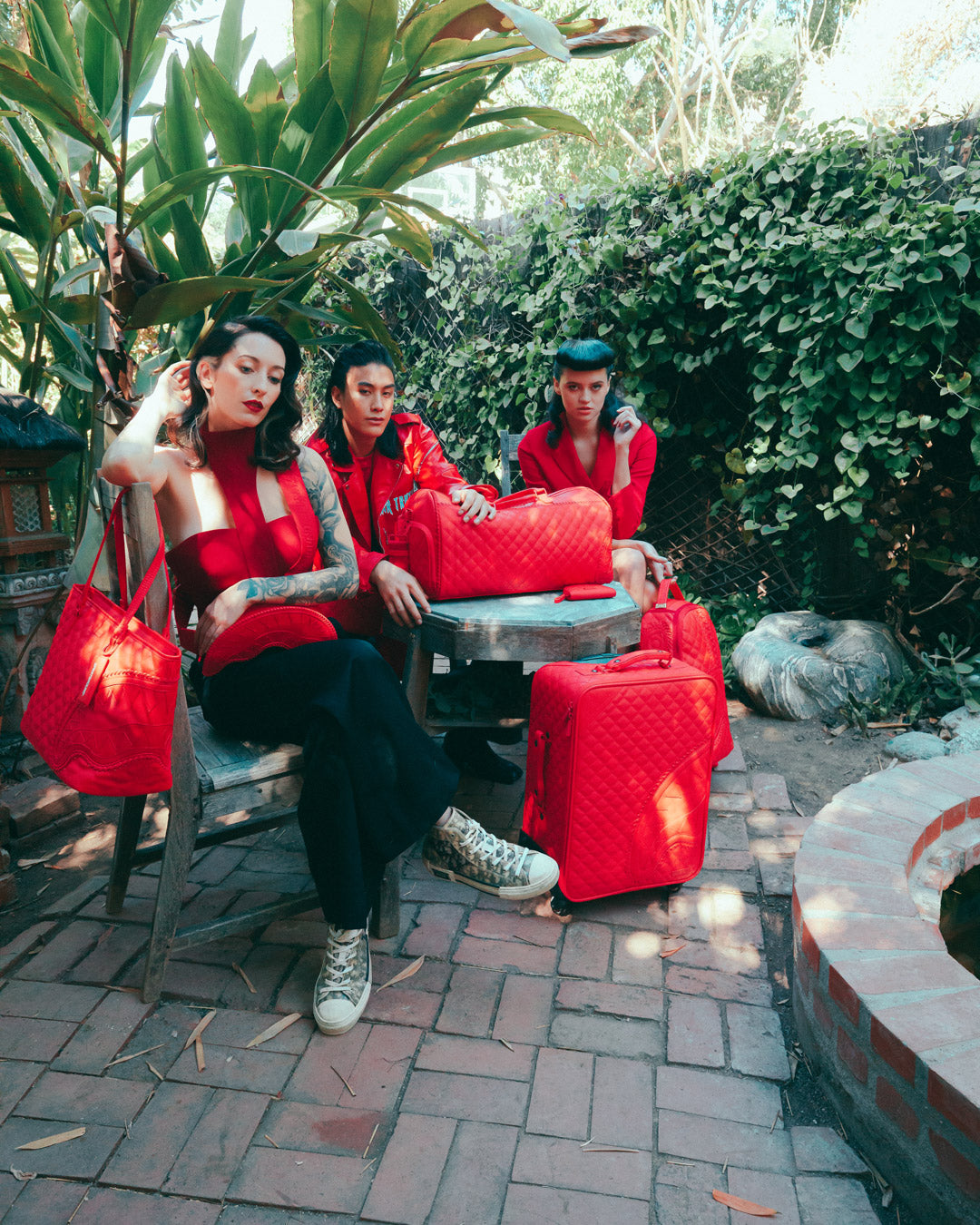RED RIVIERA TOTE